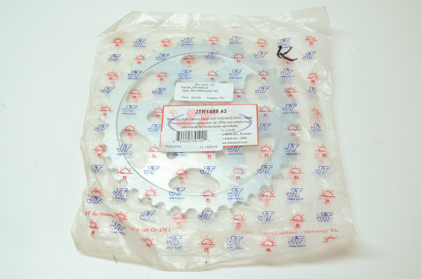 NEW JT Sprockets Kawasaki Sprocket 43T Ninja ZX-7R ZX750 KLZ1000 JTR1489.43 NOS