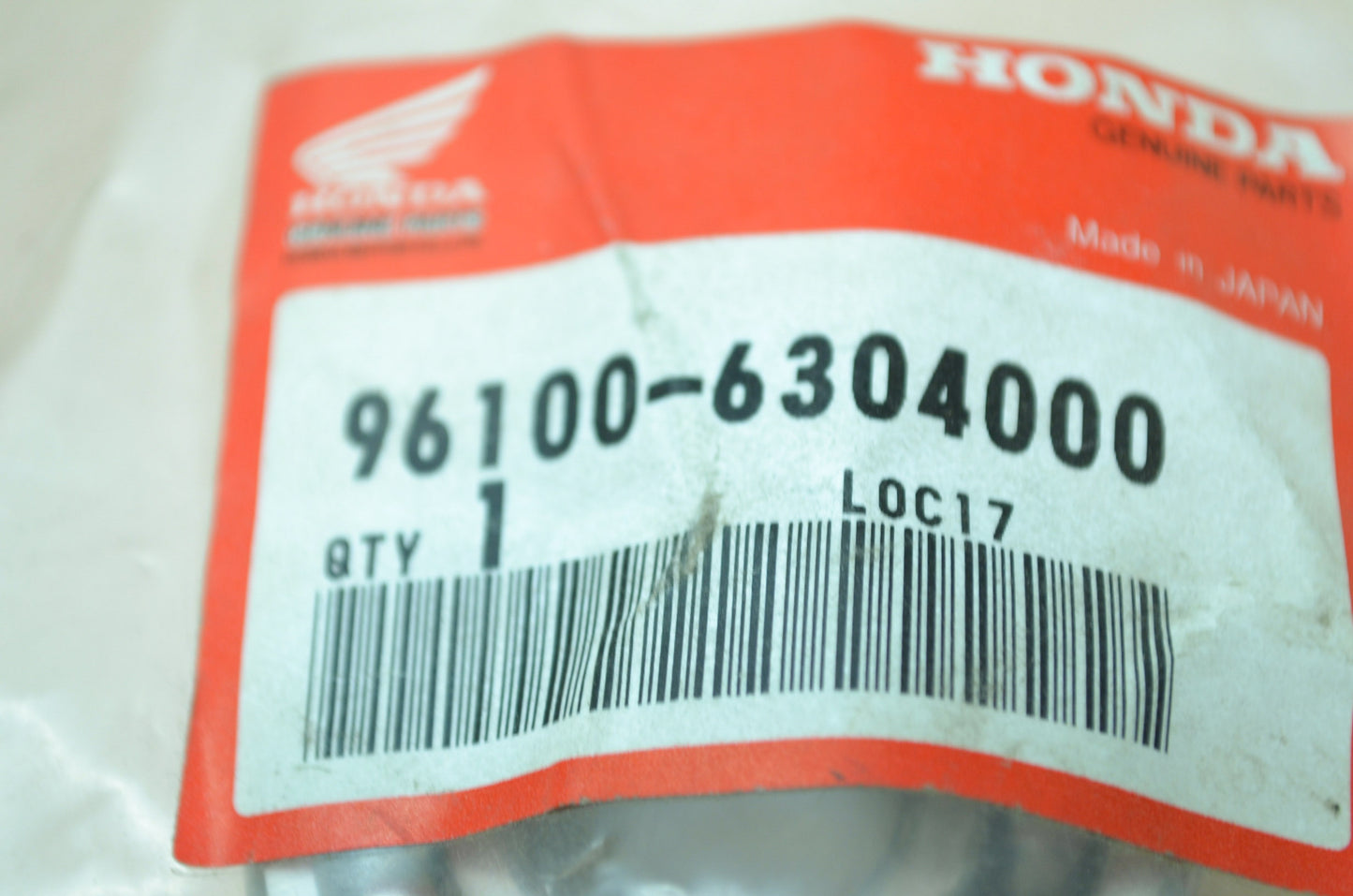 OEM Honda 96100-6304000 Ball Bearing 6304 NOS
