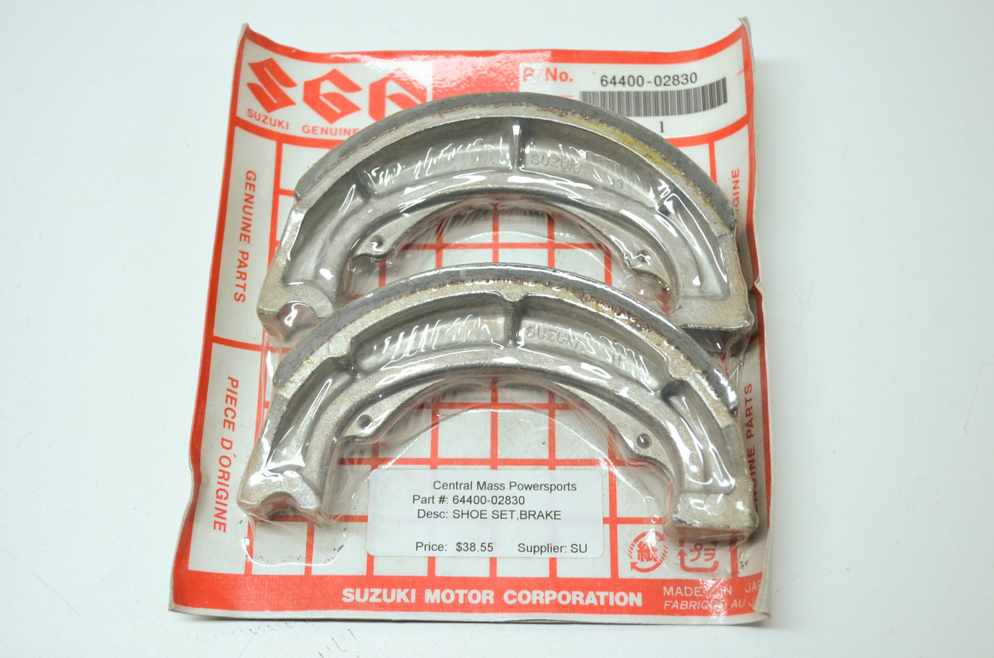 OEM Suzuki 64400-02830 Brake Shoe Set NOS