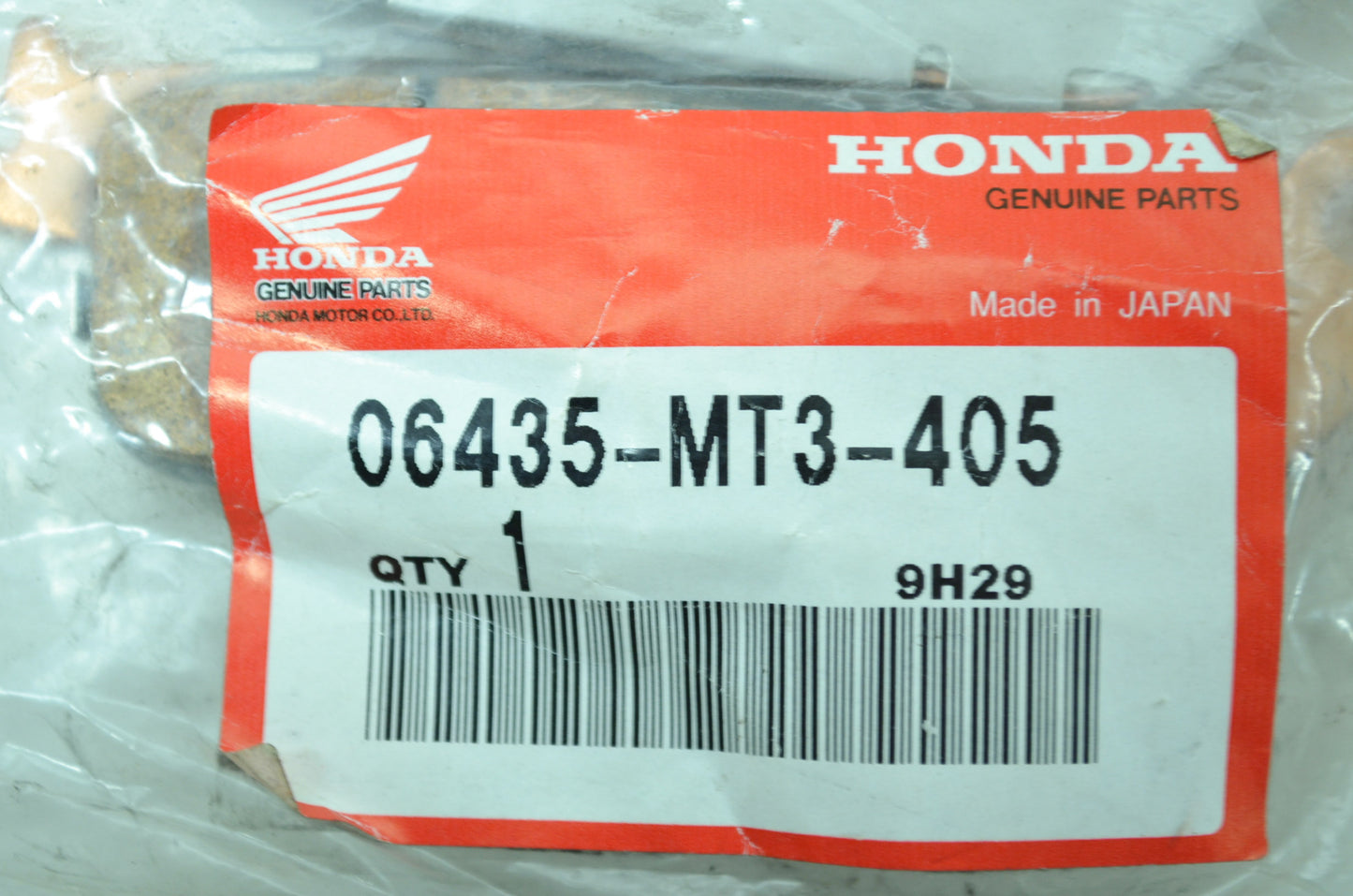 OEM Honda 06435-MT3-405 Rear Brake Pad Kit NOS