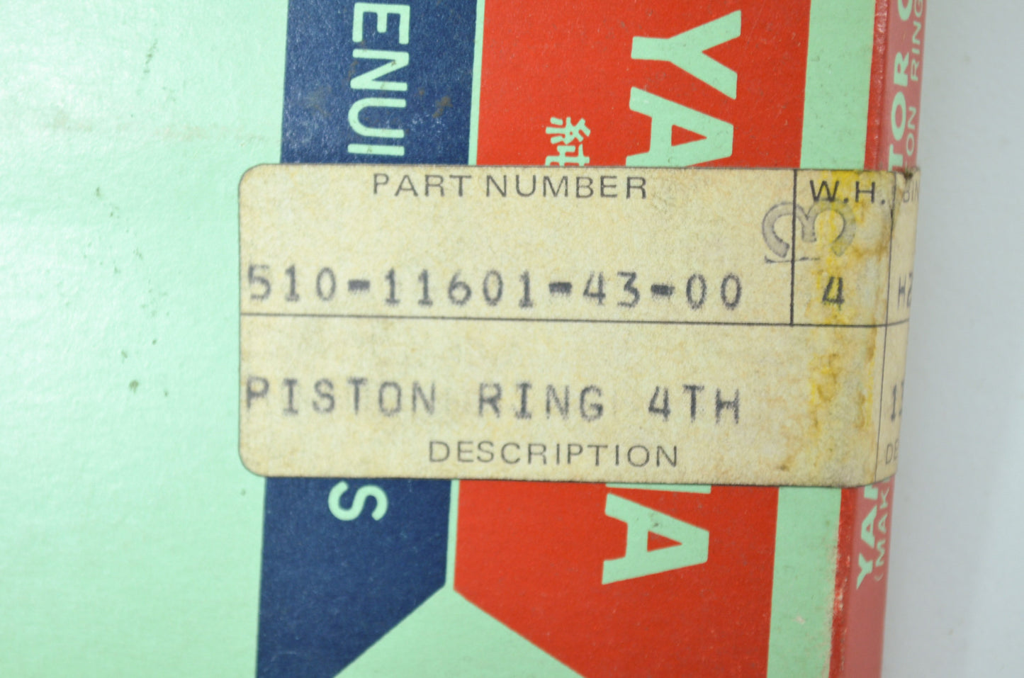 OEM Yamaha 510-11601-43-00 Piston Ring 4th Set NOS
