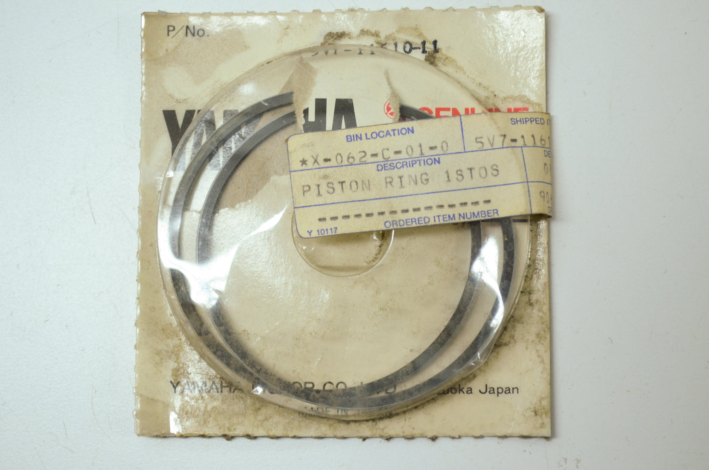 OEM Yamaha 5V7-11610-11-00 Piston Ring 1st Set NOS