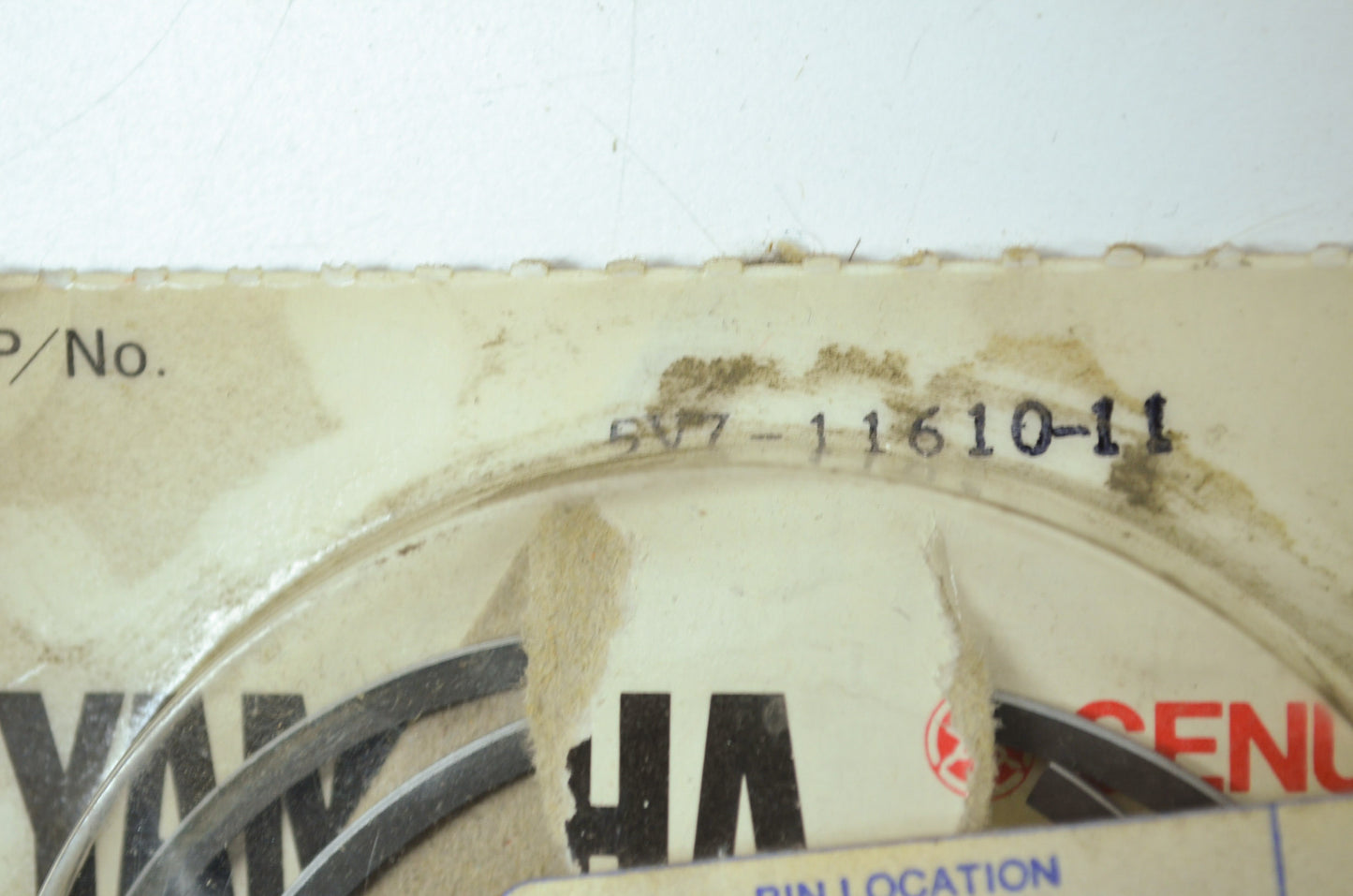 OEM Yamaha 5V7-11610-11-00 Piston Ring 1st Set NOS
