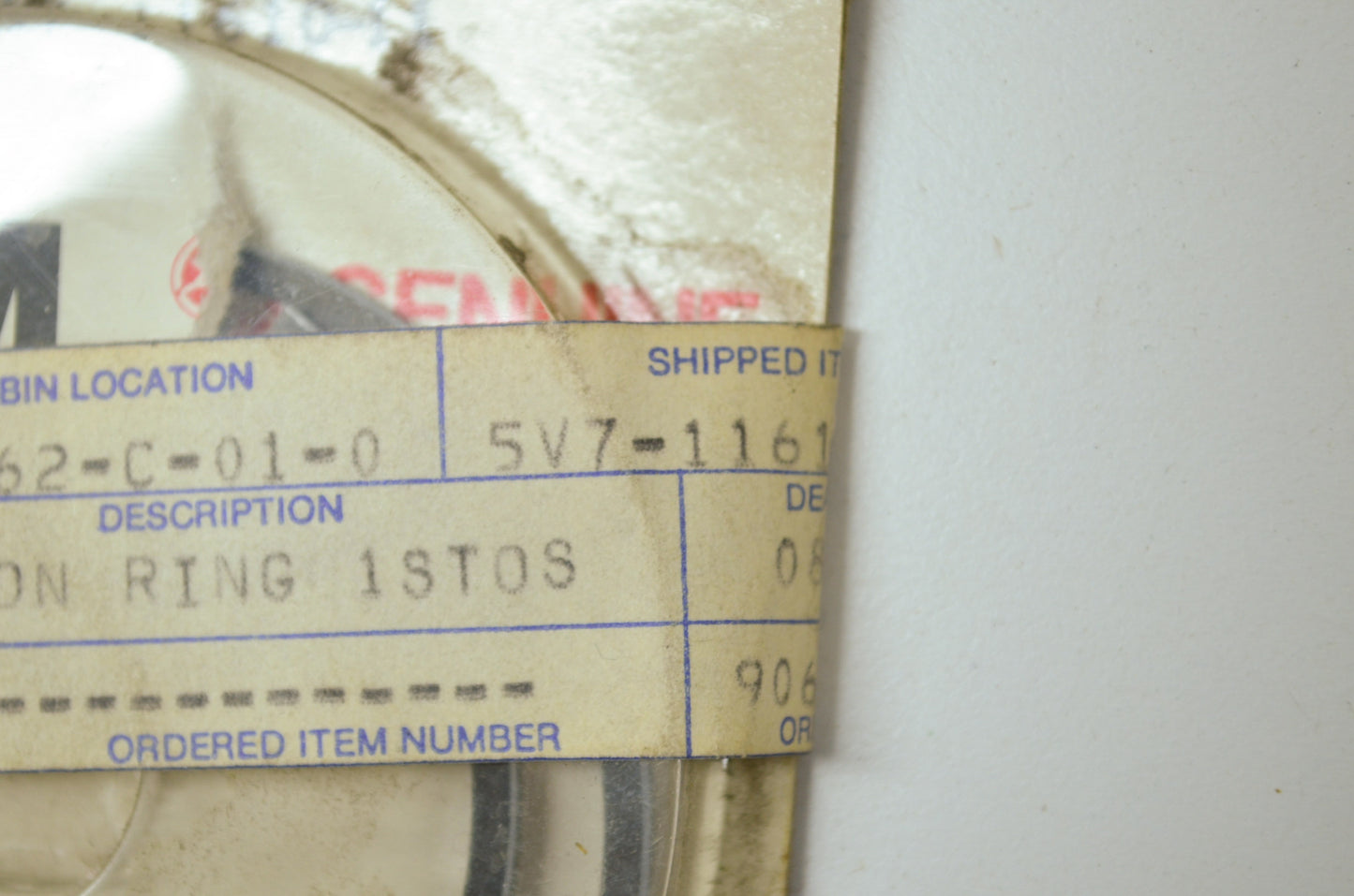 OEM Yamaha 5V7-11610-11-00 Piston Ring 1st Set NOS