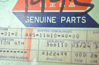 OEM Yamaha 445-11610-40-00 Piston Ring 4th Set NOS