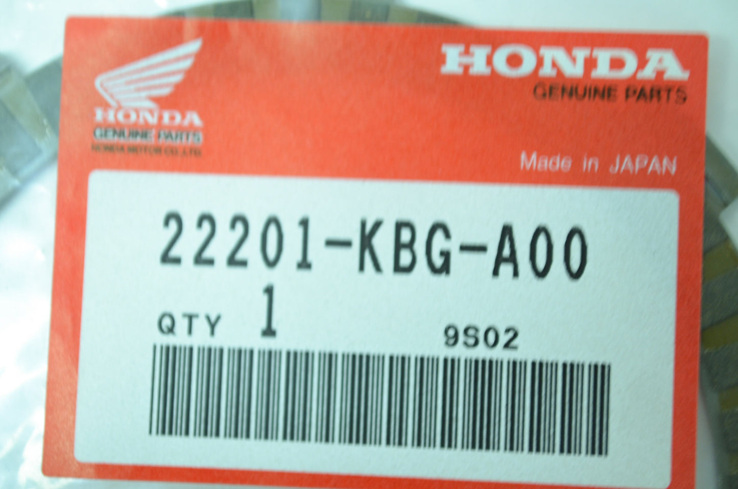 OEM Honda 22201-KBG-A00 Clutch Friction Disk NOS