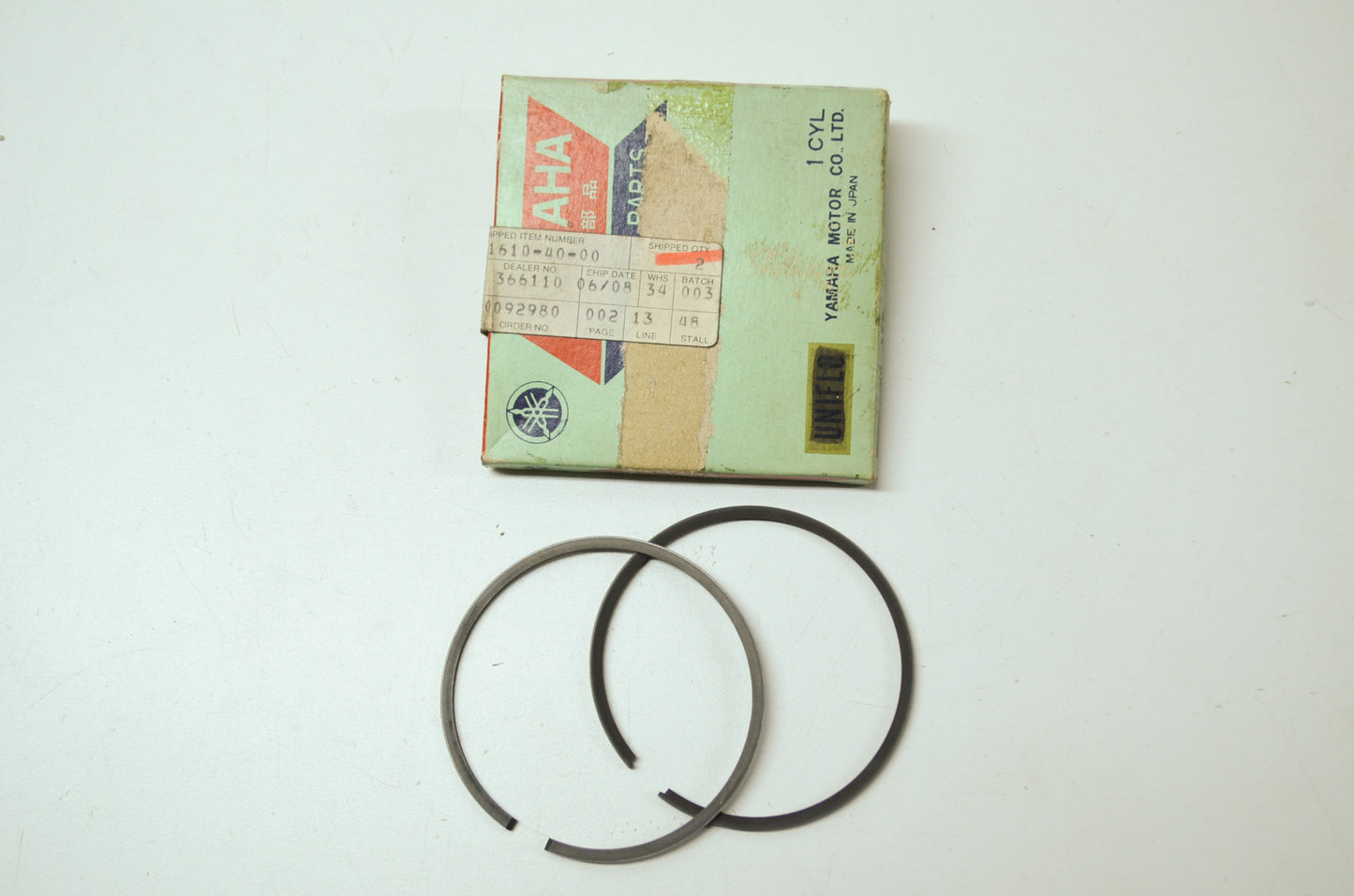 OEM Yamaha 455-11610-40-00 Piston Ring 4th Set NOS
