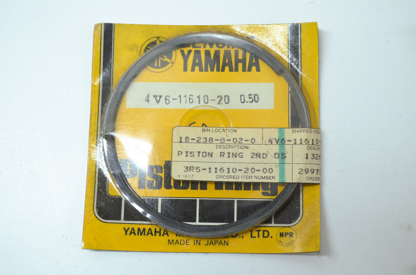 OEM Yamaha 4V6-11610-20-00 Piston Ring Set 2 NOS