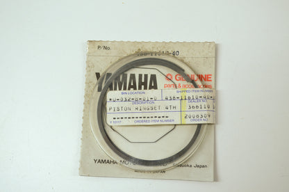OEM Yamaha 438-11610-40-00 Piston Ring 4th Set NOS