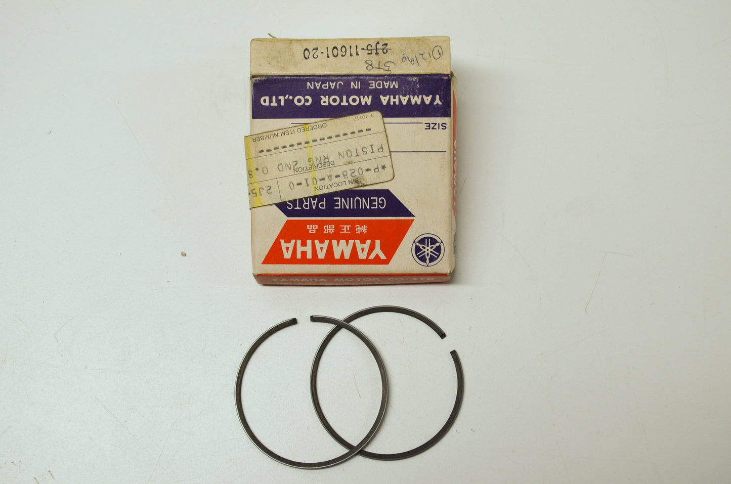 NEW OEM Yamaha Piston Ring Set 2nd OS 1976-1980 YZ80 5T8-11601-20-00 NOS