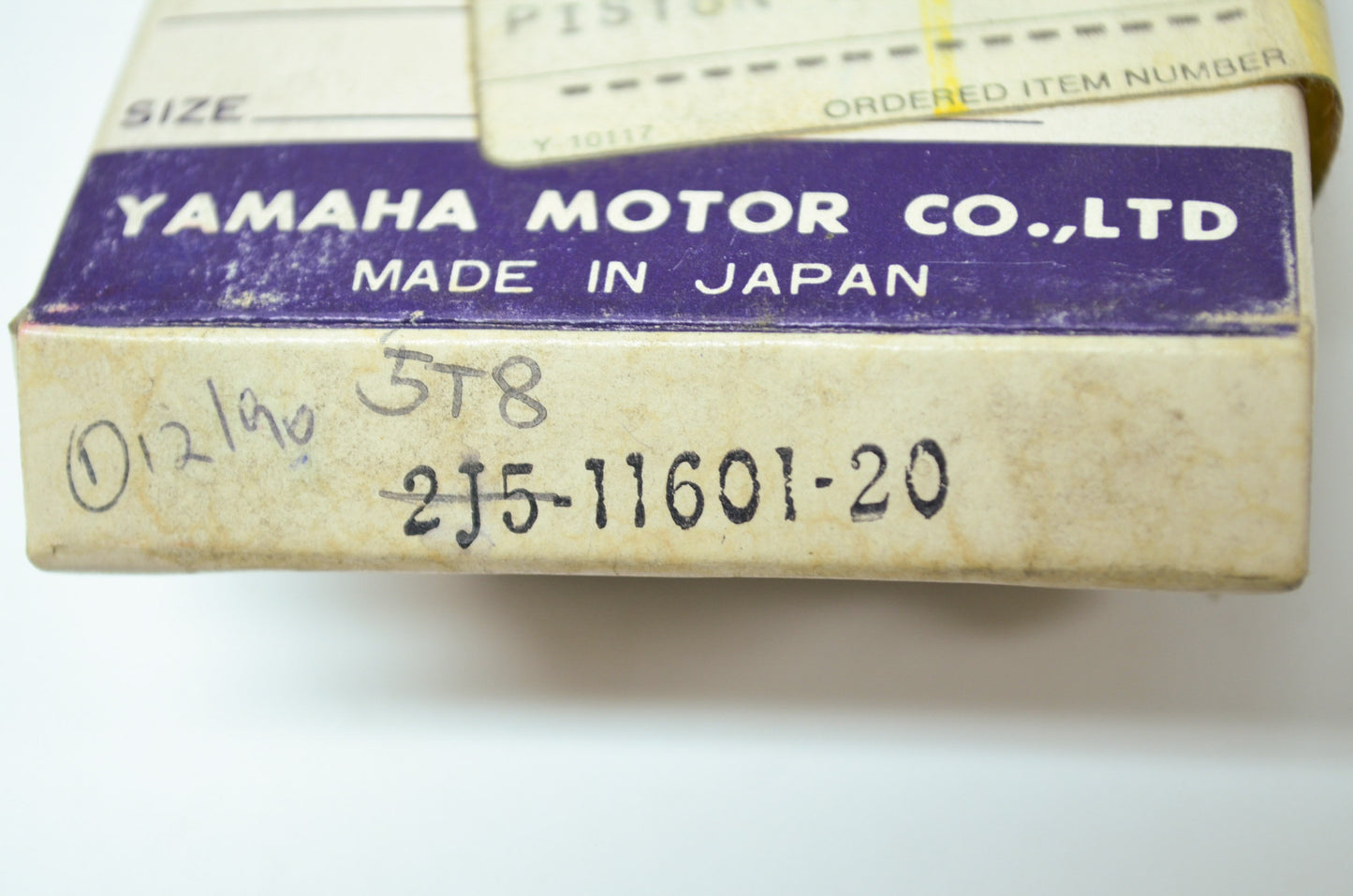 NEW OEM Yamaha Piston Ring Set 2nd OS 1976-1980 YZ80 5T8-11601-20-00 NOS