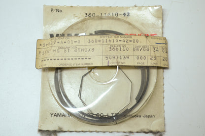 OEM Yamaha 360-11610-42-00 Piston Ring 4th Set NOS