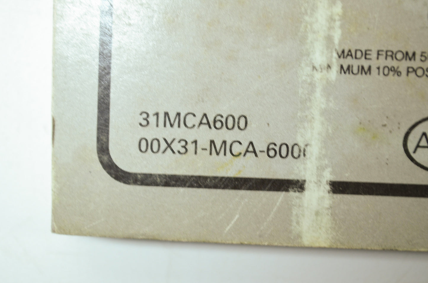 OEM Honda 2001 Goldwing GL1800 & GL1800A Owners Manual 00X31-MCA-6000