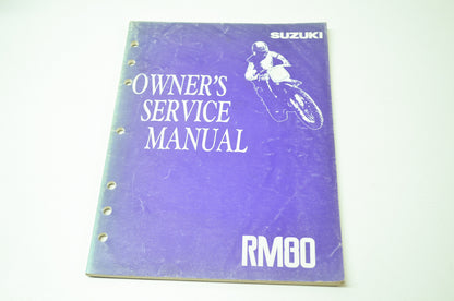OEM Suzuki 1991 RM80S N Model Service Manual 99011-02B26-03A