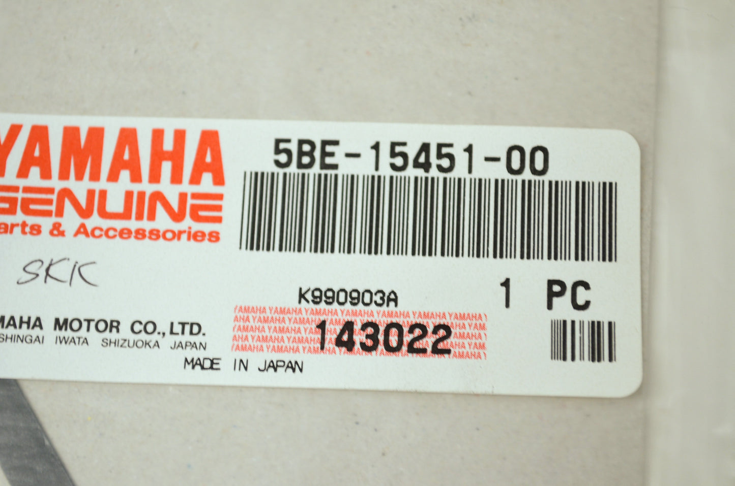 OEM Yamaha 5BE-15451-00-00 Crankcase Gasket NOS