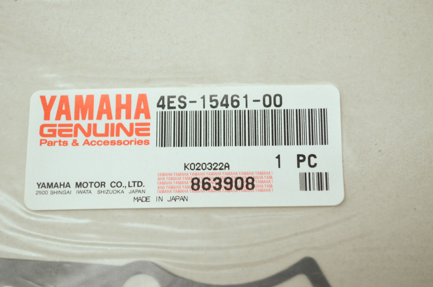 OEM Yamaha 4ES-15461-00-00 Crankcase Cover Gasket 2 NOS