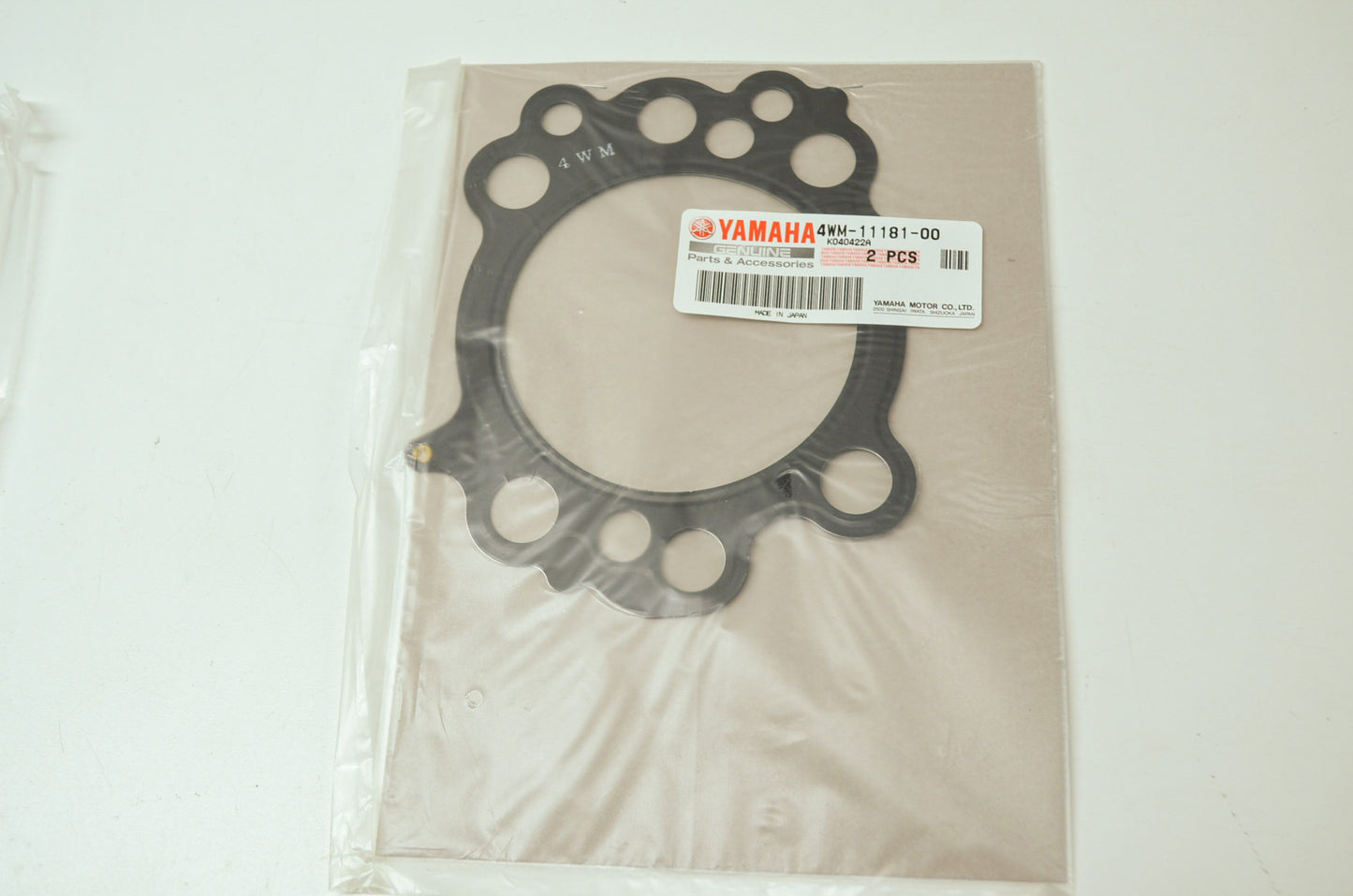 OEM Yamaha 4WM-11181-00-00 Cylinder Head Gasket Qty 2 NOS