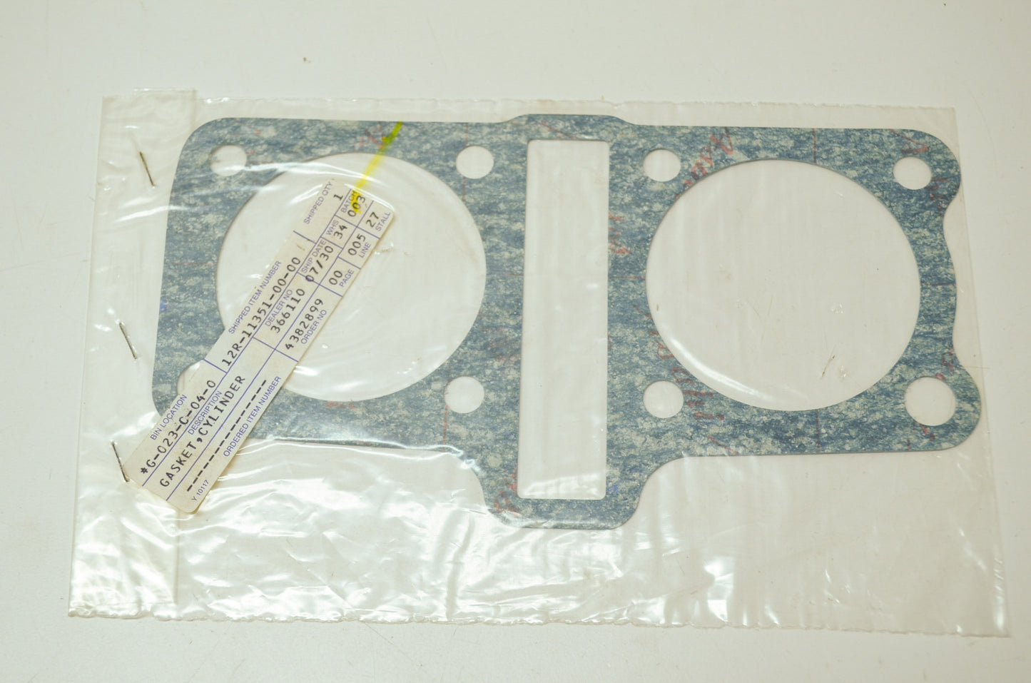 OEM Yamaha 12R-11351-00-00 Cylinder Gasket NOS