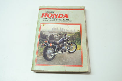 Clymer 0-89287-234-9 Used Honda 1978-1987 400-450 Twins Manual