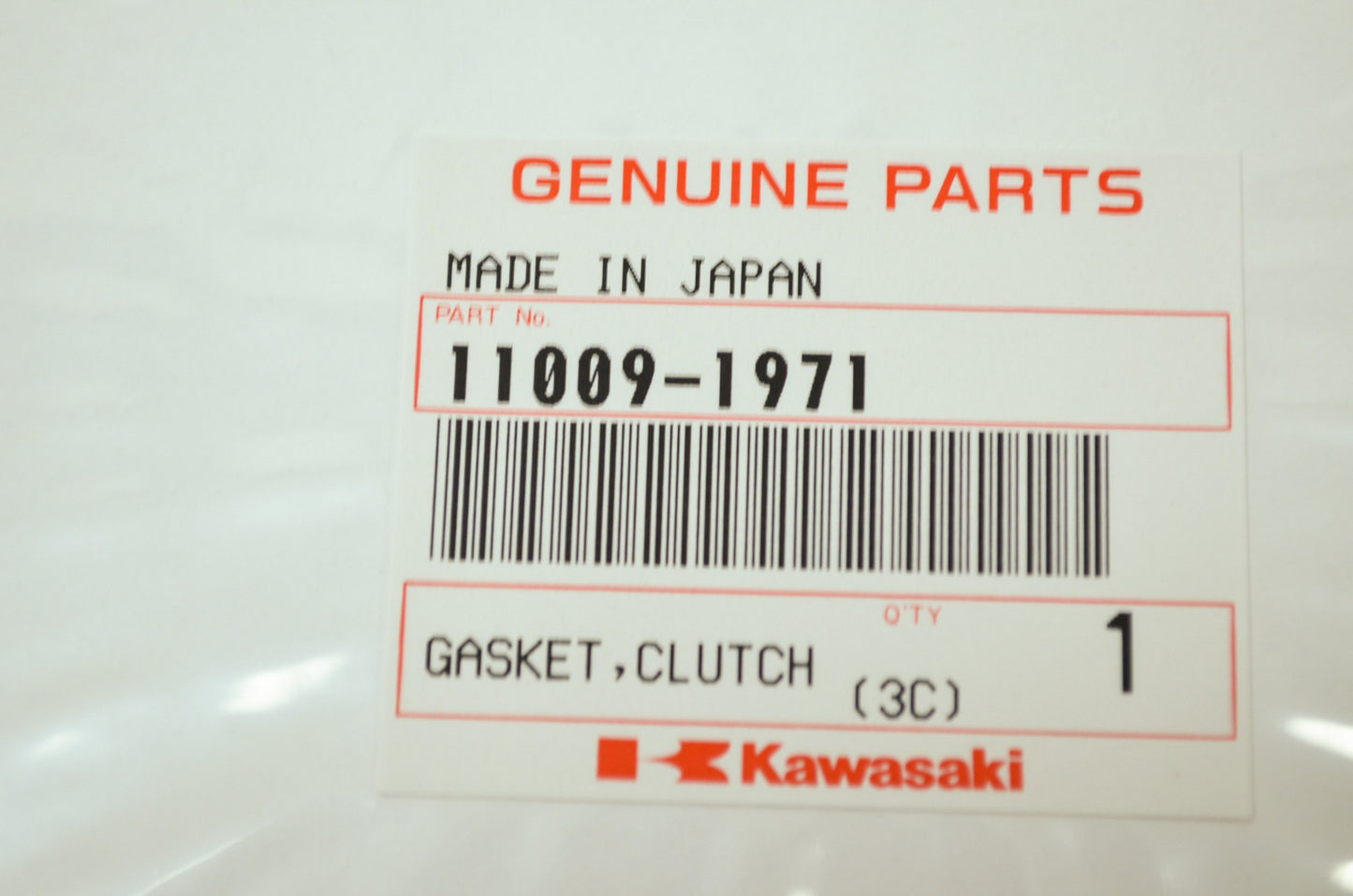 OEM Kawasaki 11009-1971 Clutch Cover Gasket NOS