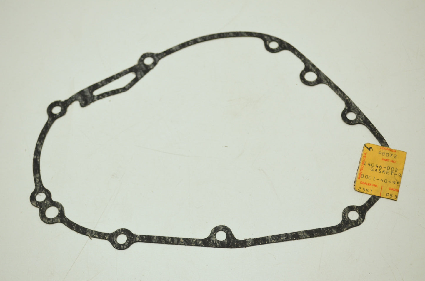 OEM Kawasaki 14046-002 Right Engine Cover Gasket NOS