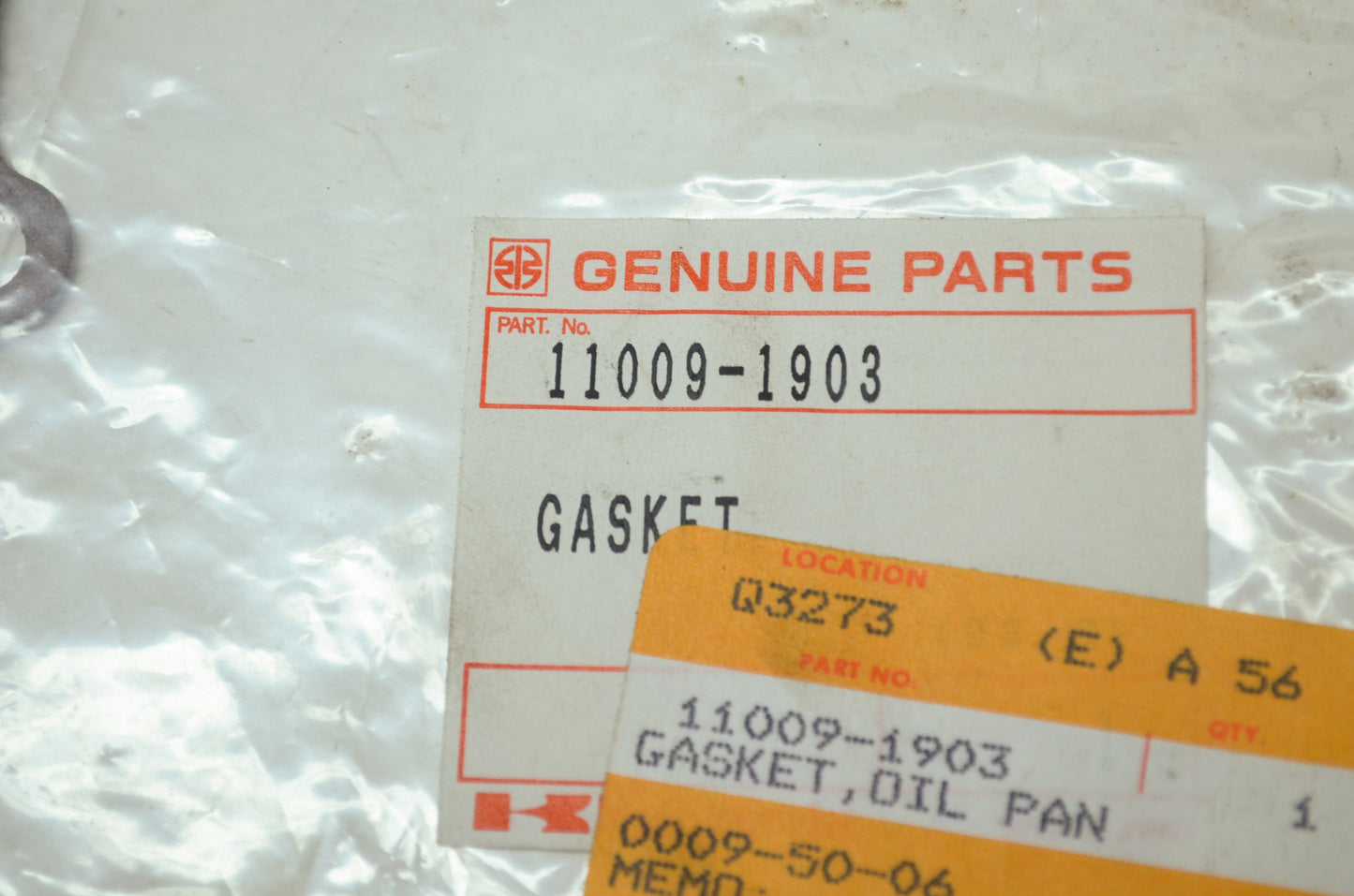 OEM Kawasaki 11009-1903 Oil Pan Gasket NOS