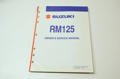 OEM Suzuki 99011-36F54-03A Owner's & Service Manual RM125K5 20