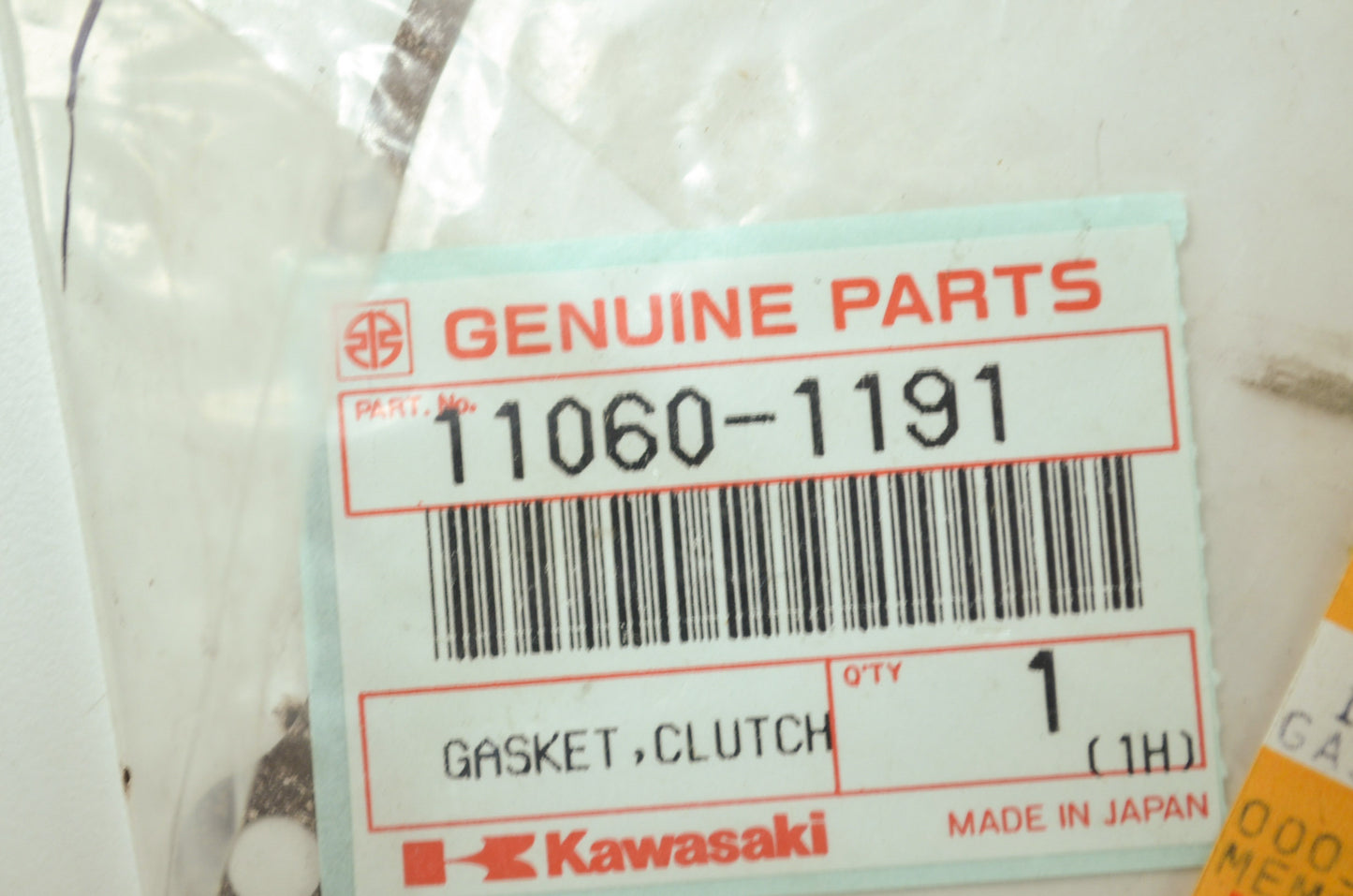 New OEM Kawasaki 11060-1191 Clutch Cover Gasket NOS