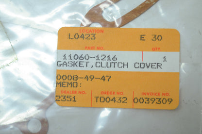 OEM Kawasaki 11060-1216 Clutch Cover Gasket NOS