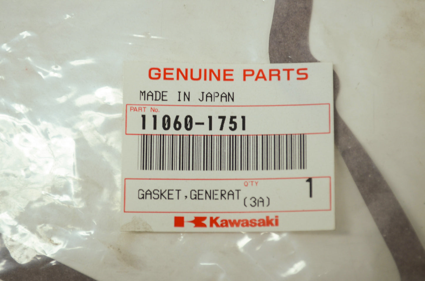 OEM Kawasaki 11060-1751 Generator Cover Gasket NOS