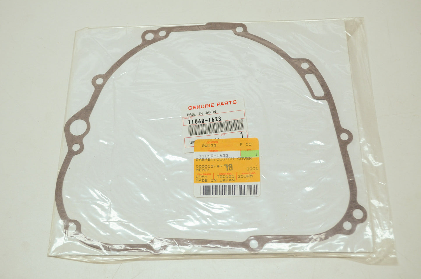 OEM Kawasaki 11060-1623 Clutch Cover Gasket NOS