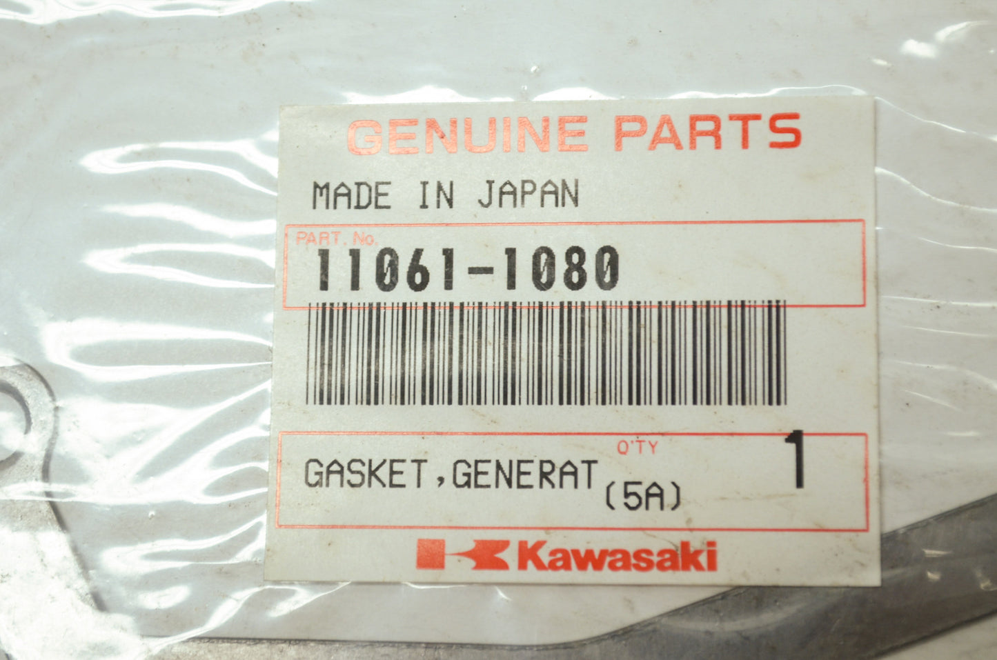 OEM Kawasaki 11061-1080 Generator Cover Gasket NOS