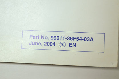 OEM Suzuki 99011-36F54-03A Owner's & Service Manual RM125K5 20