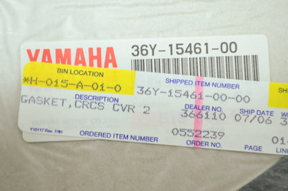 OEM Yamaha 36Y-15461-00-00 Crankcase Cover Gasket 2 NOS
