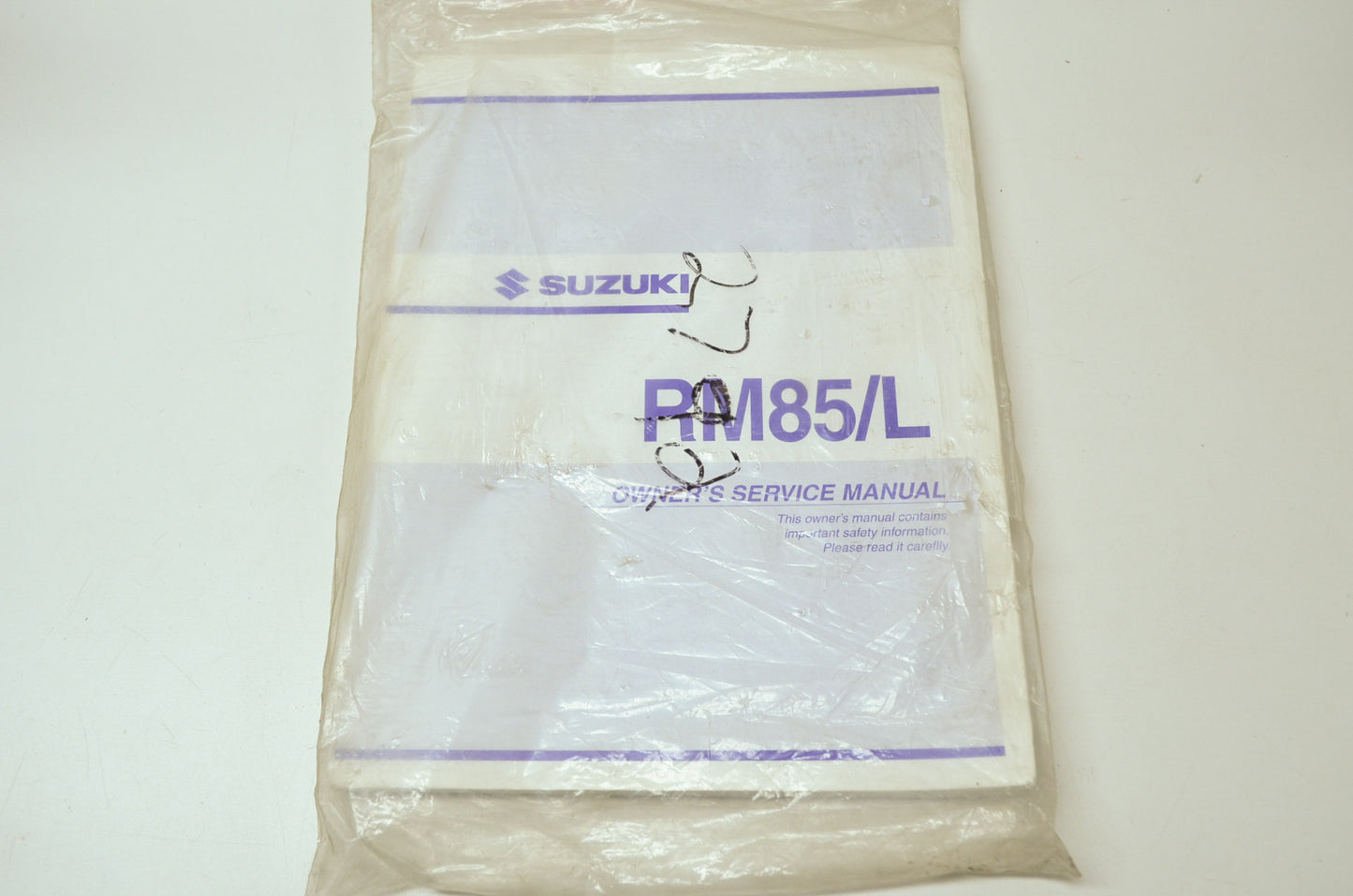OEM Suzuki 99011-02B78-03A Owner's & Service Manual RM85/LK3 2 NOS
