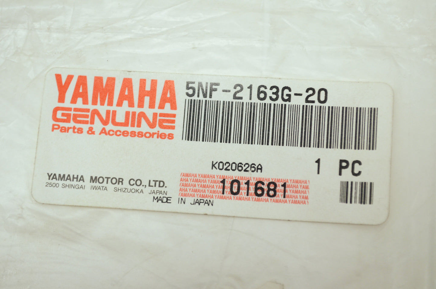 OEM Yamaha 5NF-2163G-20-00 Emblem 1 NOS
