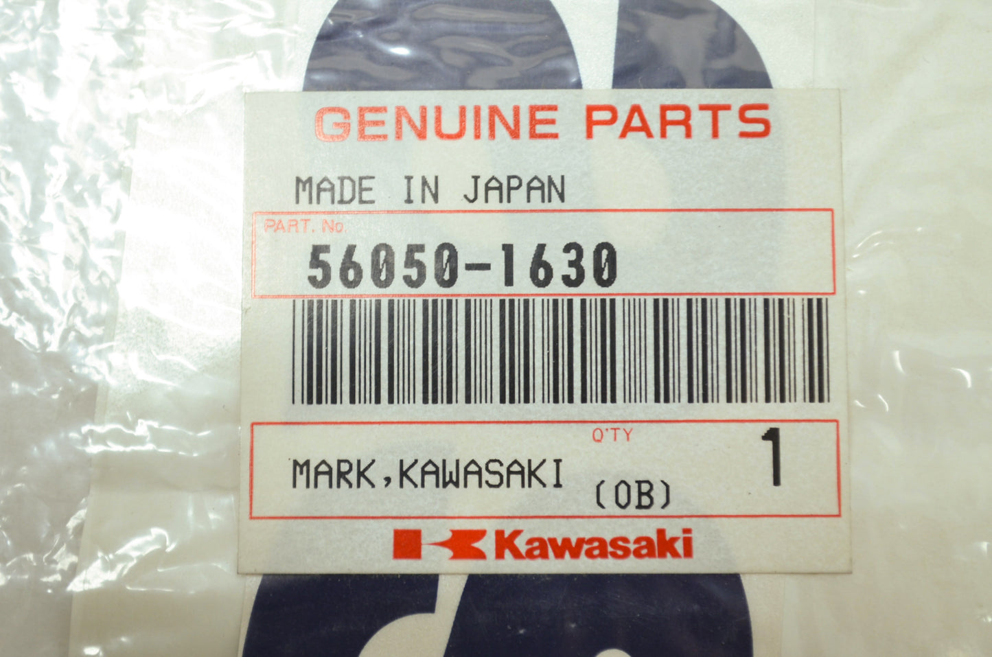 OEM Kawasaki 56050-1630 Kawasaki Mark NOS