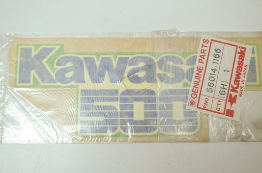 OEM Kawasaki 56014-1166 Left Shroud Emblem NOS