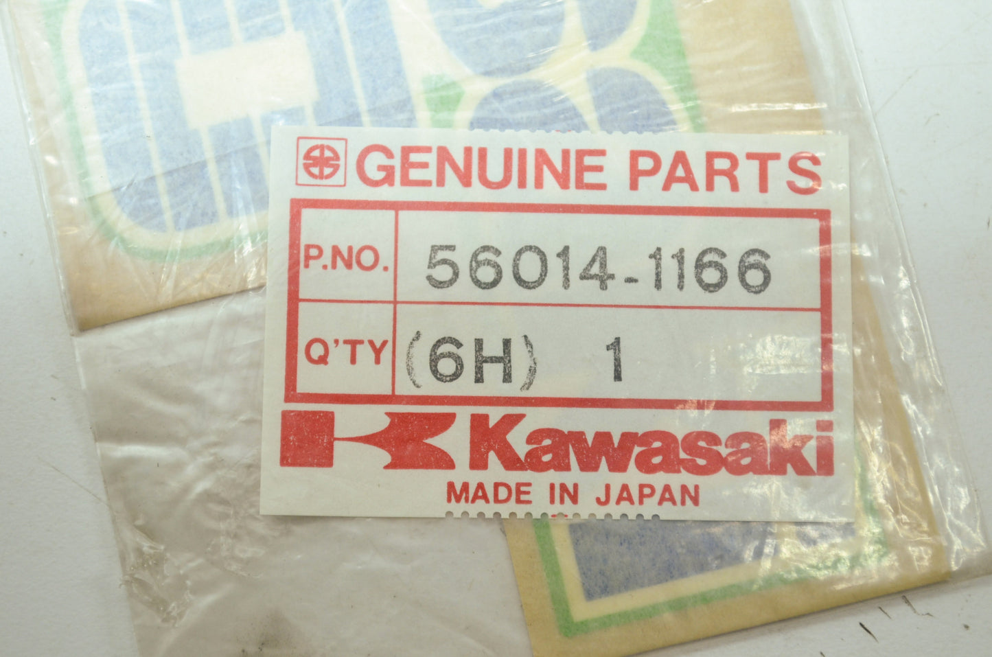 OEM Kawasaki 56014-1166 Left Shroud Emblem NOS