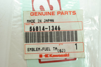 OEM Kawasaki 56014-1346 Fuel Tank Kawasaki Emblem NOS