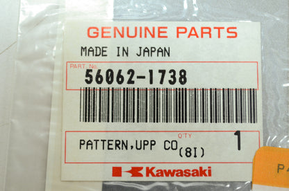 OEM Kawasaki 56062-1738 Left Upper Cowling Pattern NOS