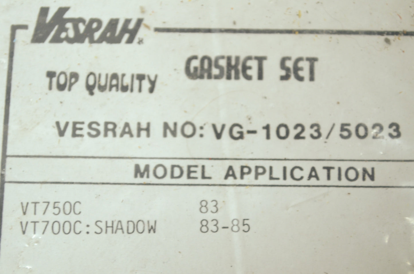 NEW Honda Gasket Set 1983-1985 VT700 Shadow VG-1023 NOS