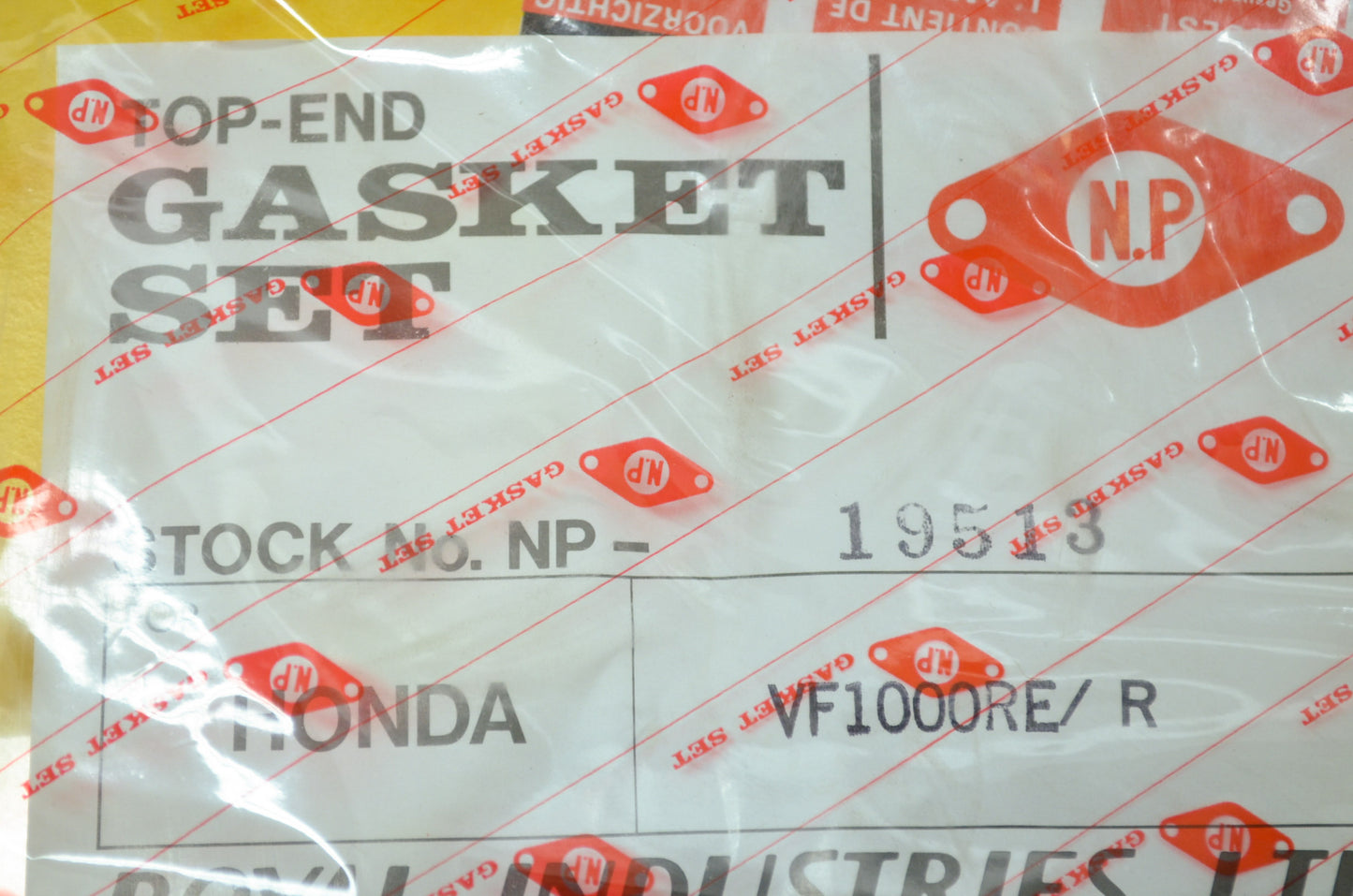 NEW OEM Honda Gasket Set VF1000 RE R K48-19513 NOS