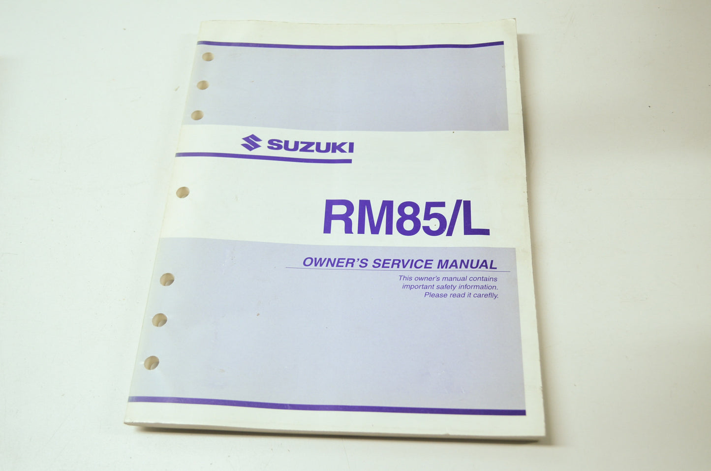 OEM Suzuki 99011-02B79-03A Owner's & Service Manual RM85/LK4 2