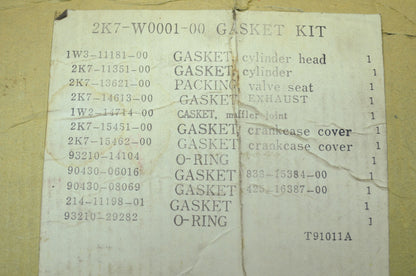 OEM Yamaha 2K7-W0001-00-00 Gasket Kit NOS
