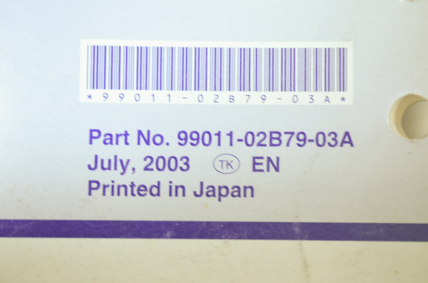 OEM Suzuki 99011-02B79-03A Owner's & Service Manual RM85/LK4 2