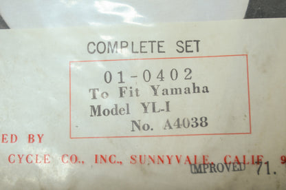 NEW Rocky Yamaha Gasket Kit YL1 YL-1 01-0402 NOS