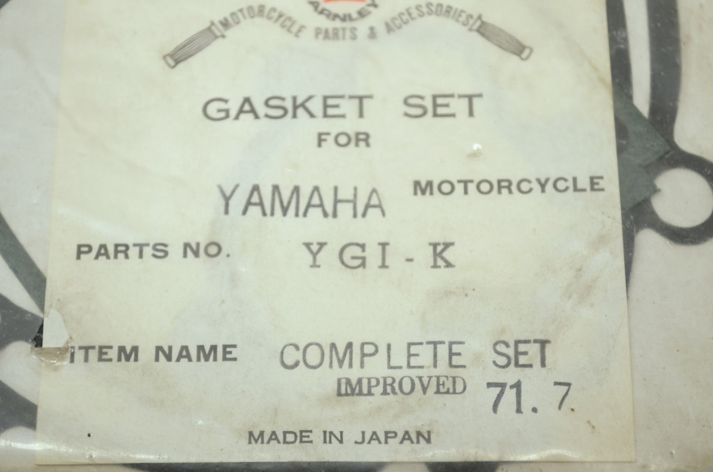 NEW Beck Arnley Yamaha Gasket Kit YG1-K NOS