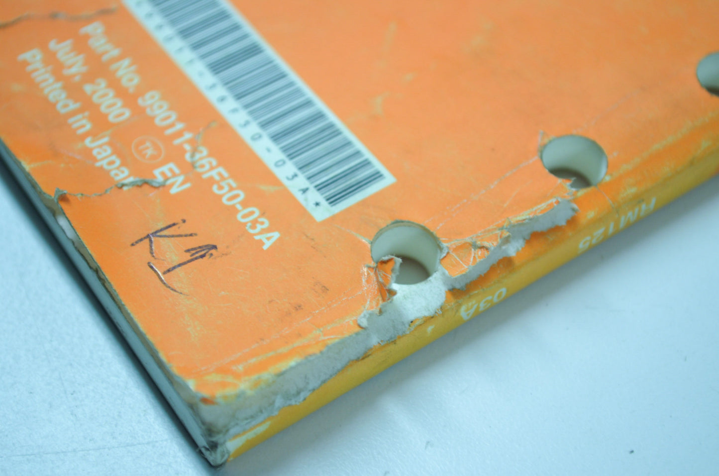 OEM Suzuki 99011-36F50-03A Owner's & Service Manual RM125K1 20