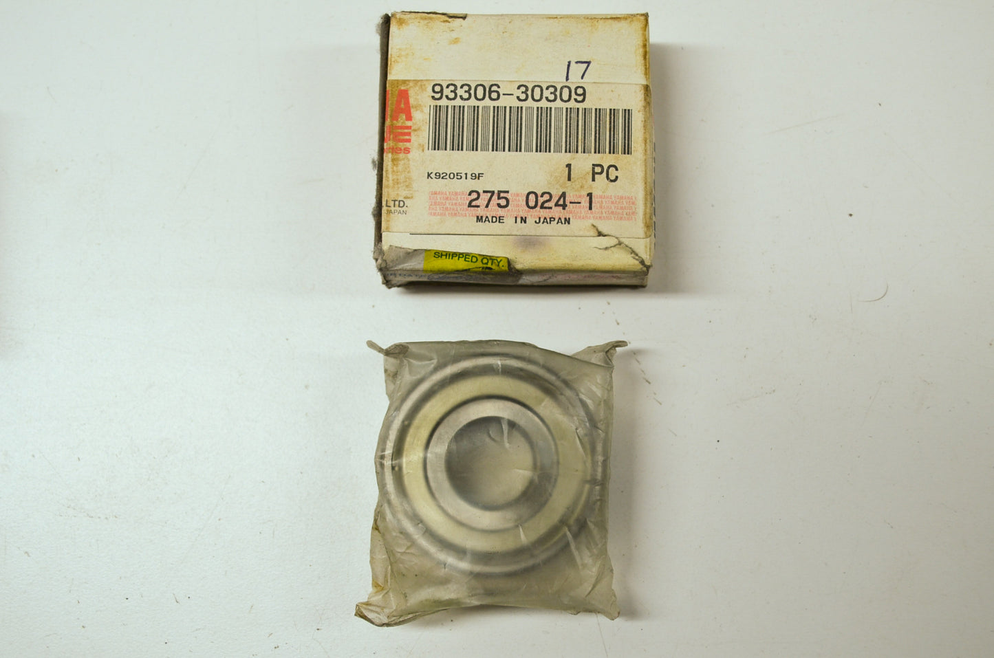 OEM Yamaha 93306-30309-00 Bearing 4HM NOS